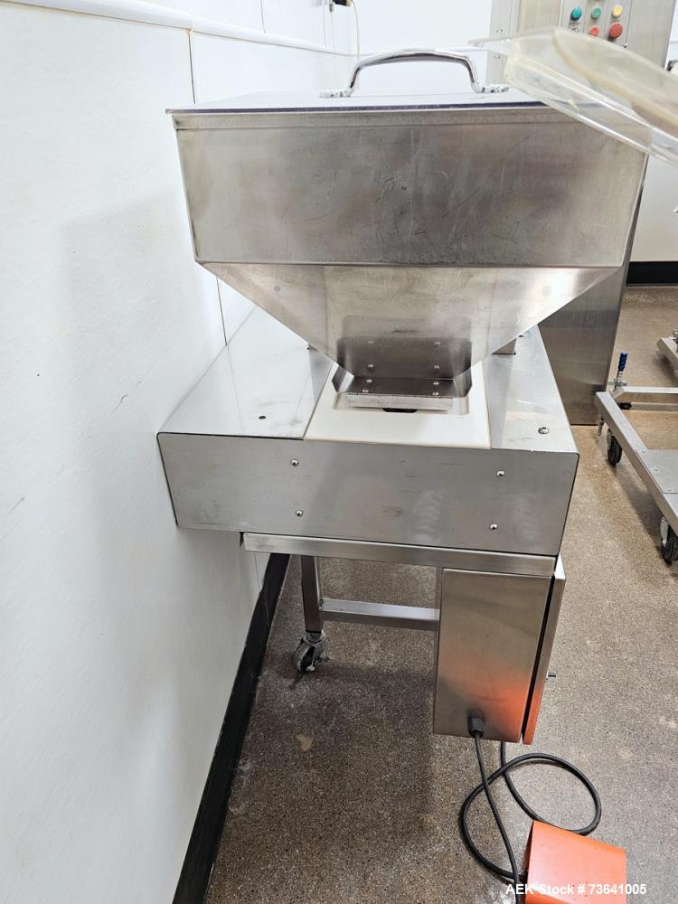 Used AutoPack VitaSpec 700 Capsule Inspection Conveyor with Vibratory Feed