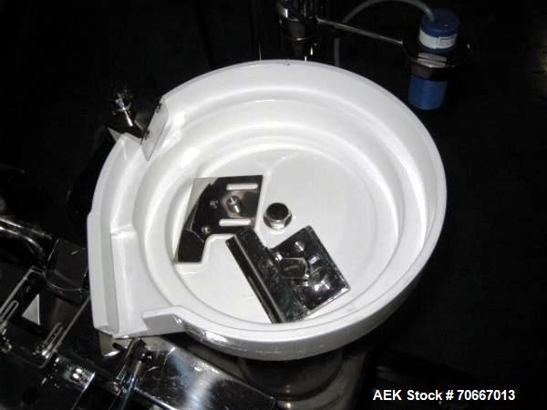 Used CI Electronics Checkweigher, Model SADE P2, with feed dish, 115V, serial #TP736.  NOTE: PRICE INCLUDES A 15% BUYERS PREMIUM.