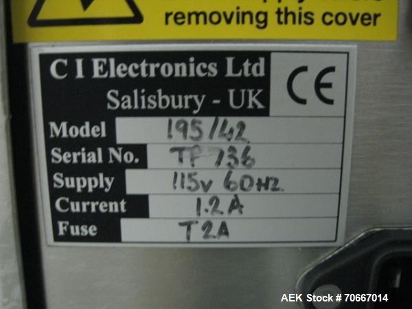 Used CI Electronics Checkweigher, Model SADE P2