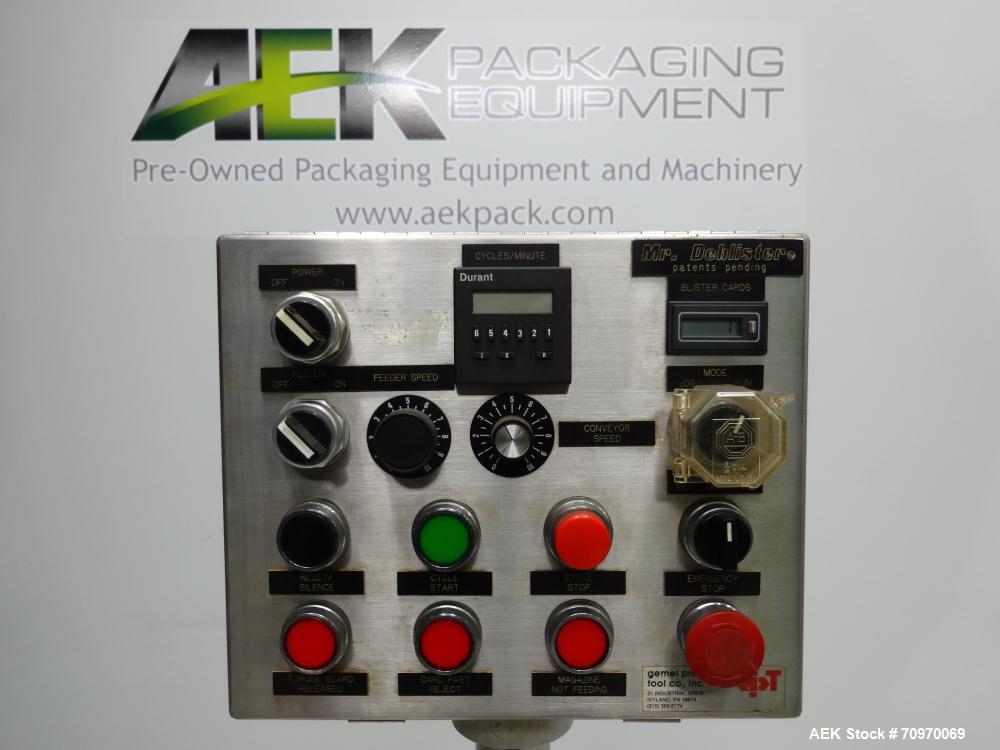 Used Gemel Mr. Deblister Product Recovery System