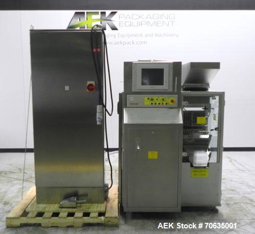 Used IMA Model Precisa 120 Tablet/Capsule Checkweigher. Machine is rated at up to 120,000 capsules per hour. Capsule size range from 40 mg to 200 mg with +/- 2 mg accuracies. Is of stainless steel co...