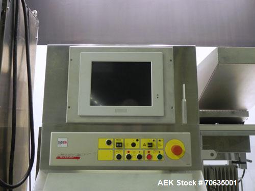 Used IMA Model Precisa 120 Tablet/Capsule Checkweigher. Machine is rated at up to 120,000 capsules per hour. Capsule size range from 40 mg to 200 mg with +/- 2 mg accuracies. Is of stainless steel co...