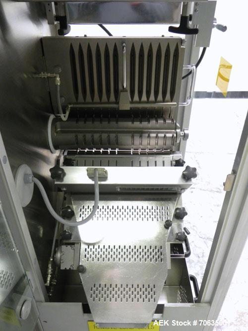Used IMA Model Precisa 120 Tablet/Capsule Checkweigher. Machine is rated at up to 120,000 capsules per hour. Capsule size range from 40 mg to 200 mg with +/- 2 mg accuracies. Is of stainless steel co...