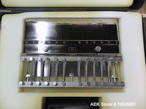 Used IMA Model Precisa 120 Tablet/Capsule Checkweigher. Machine is rated at up to 120,000 capsules per hour. Capsule size range from 40 mg to 200 mg with +/- 2 mg accuracies. Is of stainless steel co...