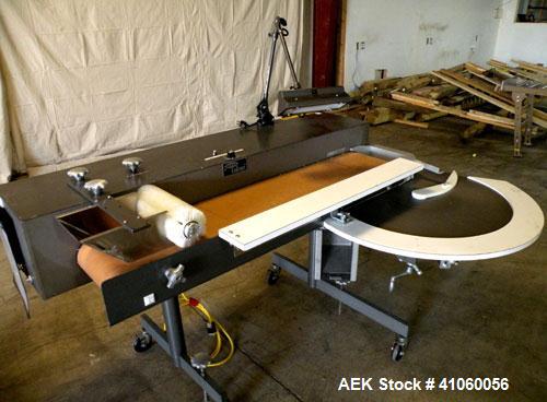 Used Lakso QA Inspection Table Consisting Of: (1) Lakso model 64 feeder, consisting of (1) feed hopper, approximate 1850 cubic inch capacity, (1) Eriez Magnetics model 0 variable speed vibrating sift...