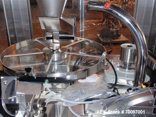 Used Mocon Vericap 4000 High Speed Capsule Checkweighing and Sorting System. Capable of speeds up to 132,000 capsules per hour. Can handle capsule sizes 00, 1, 2, 3 and 4 with proper changeparts. Bui...