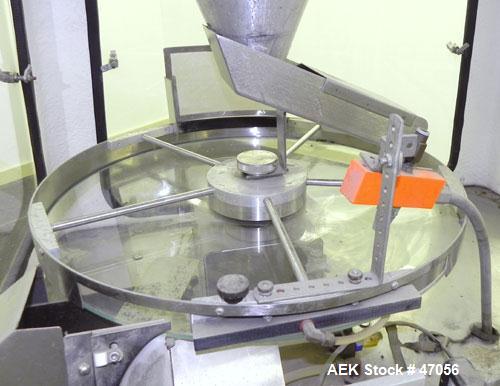 Used Mocon Vericap Capsule Inspection Machine, Model 2110. Machine is capable of inspecting size #0 capsules at 1800 per minute, size # 1, 2, 3, 4 at 2000 capsules per minute. Inclues control panel. ...
