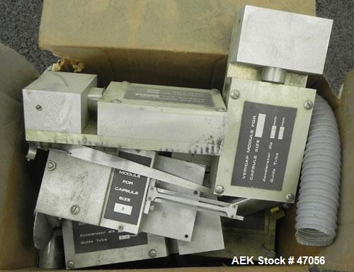 Used Mocon Vericap Capsule Inspection Machine, Model 2110. Machine is capable of inspecting size #0 capsules at 1800 per minute, size # 1, 2, 3, 4 at 2000 capsules per minute. Inclues control panel. ...