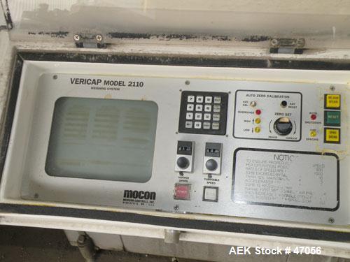 Used Mocon Vericap Capsule Inspection Machine, Model 2110. Machine is capable of inspecting size #0 capsules at 1800 per minute, size # 1, 2, 3, 4 at 2000 capsules per minute. Inclues control panel. ...