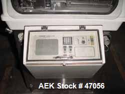 Used Mocon Vericap Capsule Inspection Machine, Model 2110. Machine is capable of inspecting size #0 capsules at 1800 per minute, size # 1, 2, 3, 4 at 2000 capsules per minute. Inclues control panel. ...