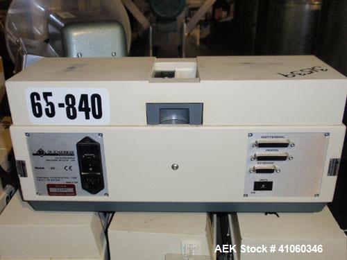 Used Dr. Schleuniger Pharmatron Tablet Hardness Tester, Model 6D. Approximate capacities: 25 tablets/3 minutes. Thickness 0-15mm (0-0.6’’), diameter 0-35mm (0-1.4’’), hardness and tolerance 400-500-8...