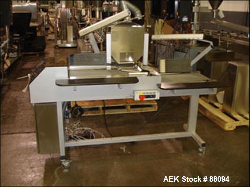 Used Siedenader Tablet Inspection Belt, Type WB20. 8" Wide belt with feeder, rated up to 50 kg per hour, 3 kw with lights. Built 2003.