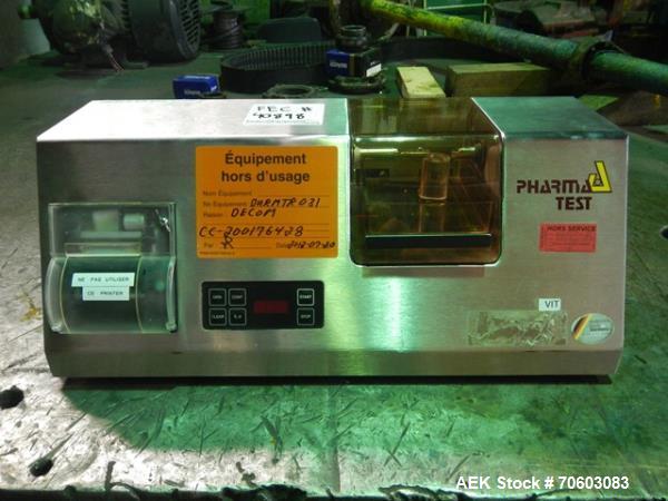 Used- Pharma Test Hardness Tester, Model PTB502