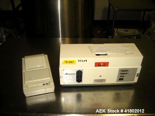 Used Dr. Schleuniger Pharmatron Tablet Hardness Tester, Model 6D. Approximate capacities: 25 tablets/3 minutes. Thickness 0-15mm (0-0.6’’), diameter 0-35mm (0-1.4’’), hardness and tolerance 400-500-8...
