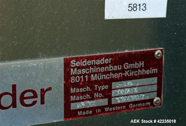 Used Seidenader L 650 Tablet Sorter – 2500 PPM, Stainless Steel