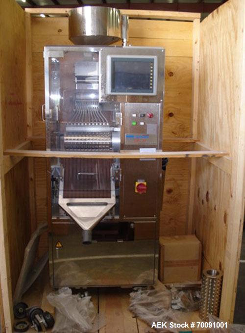 Unused-Shinogi Qualicaps Capsule Checkweigher, Model CWI-80.This machine is recent vintage and currently supported by Qualicaps.It is stainles steel CGMP auto design with touch screen HMI.It has size...