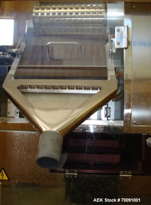Unused-Shinogi Qualicaps Capsule Checkweigher, Model CWI-80.This machine is recent vintage and currently supported by Qualicaps.It is stainles steel CGMP auto design with touch screen HMI.It has size...
