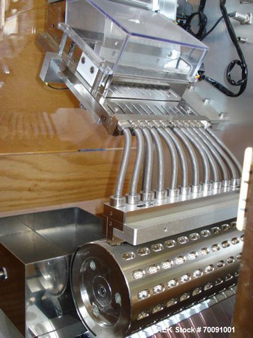 Unused-Shinogi Qualicaps Capsule Checkweigher, Model CWI-80.This machine is recent vintage and currently supported by Qualicaps.It is stainles steel CGMP auto design with touch screen HMI.It has size...