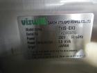 Used Used GEA Daiichi Viswill tablet video inspection system, model TVIS-EX3, rated to speeds of 350,000 tablets/hr through put, designed to handle 5-12 mm diameter to 2-8 mm round tablets, 5-12 mm w...