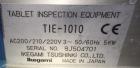 Used- Ikegami Tsushiki Co. LTD Tablet Inspection System/Line, Model TIE-1010