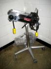 Used Key International Tablet Deduster, Model TD-101, 304 Stainless Steel. Air volume 1 to 2 cfm, vacuum 20 to 30 cfm. 115 volt. Mounted on stand with casters.