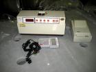 Used Dr. Schleuniger Pharmatron Tablet Hardness Tester, Model 6D. Approximate capacities: 25 tablets/3 minutes. Thickness 0-15mm (0-0.6’’), Diameter 0-35mm (0-1.4’’), Hardness and Tolerance 400-500-8...