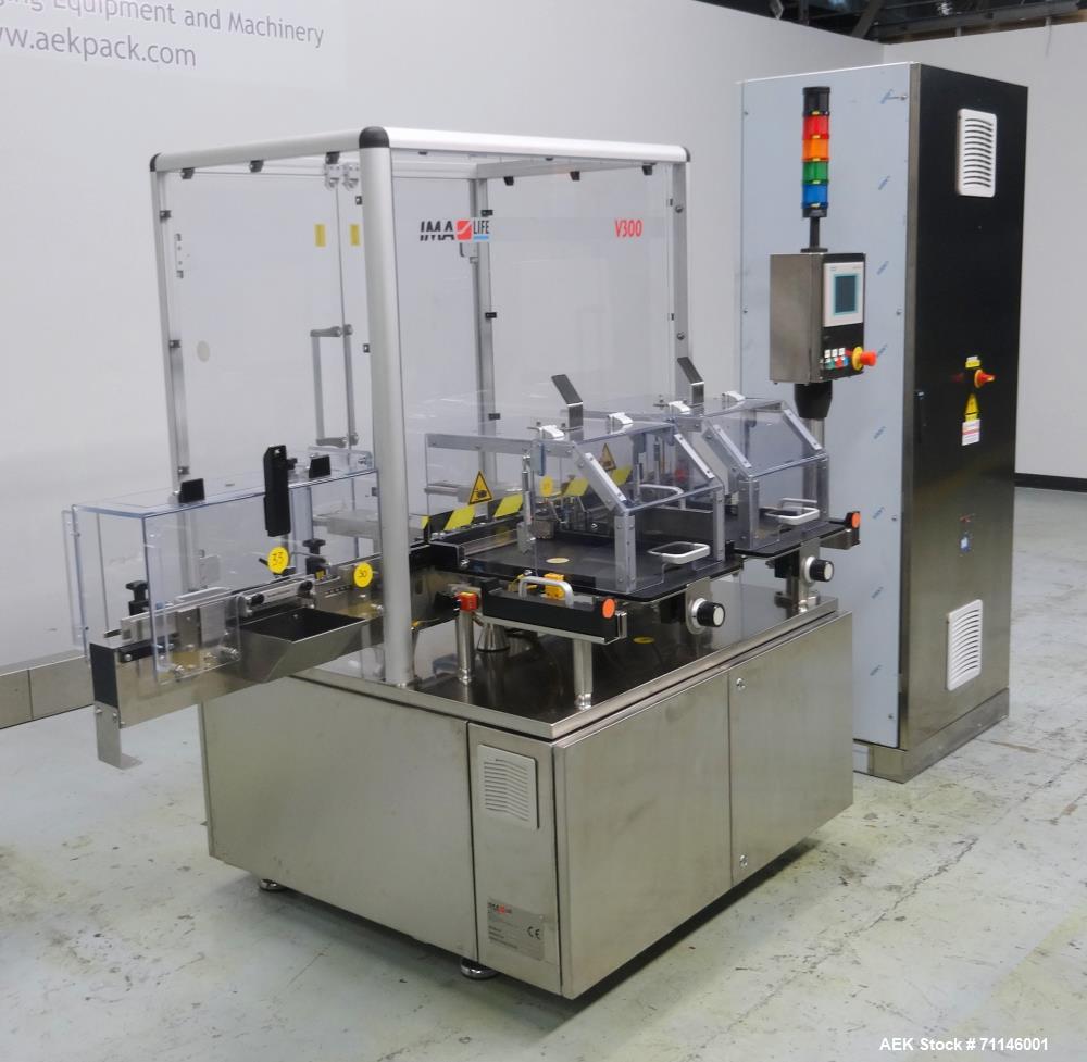 Used IMA Model V300 Small Volume Parenteral Vial Tray Loader. Vaccine Tray Load
