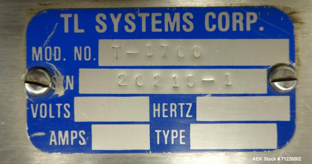Used Bosch TL Systems Model T-1700 Vial/Ampoule Tray Loader for Injectables