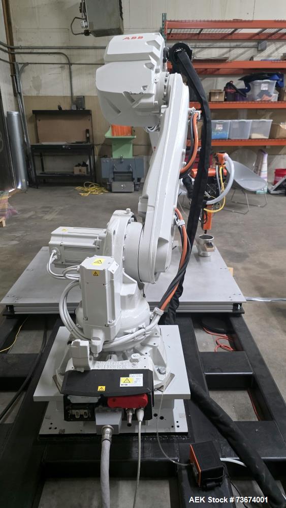 Used Industrial Robotic 3D Printing Cell with ABB IRB 4600 Robot and Massive Dimension MDPE10 Pellet Extruder