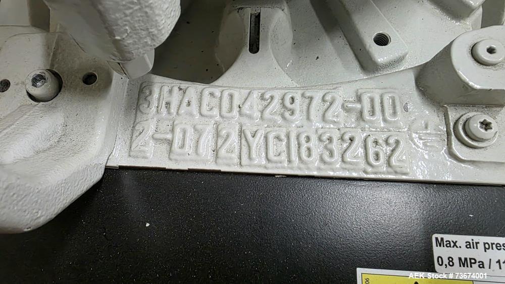 Used Industrial Robotic 3D Printing Cell with ABB IRB 4600 Robot and Massive Dimension MDPE10 Pellet Extruder