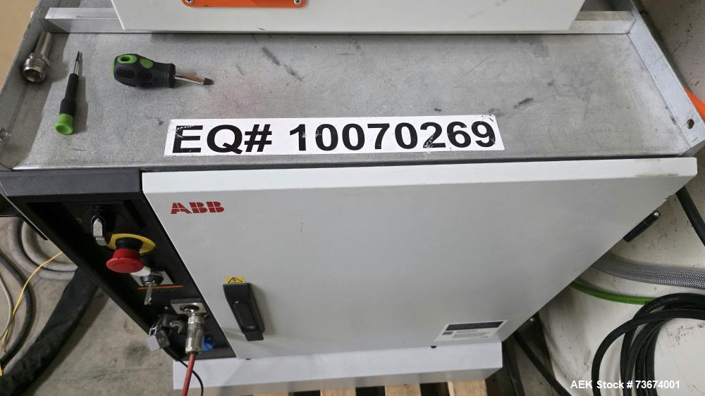 Used Industrial Robotic 3D Printing Cell with ABB IRB 4600 Robot and Massive Dimension MDPE10 Pellet Extruder
