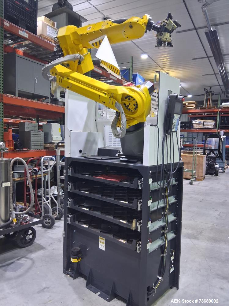 Increase CNC Throughput with the Used AWR DC-2 Fanuc Robotic Machine Tending Cell for Automated Production