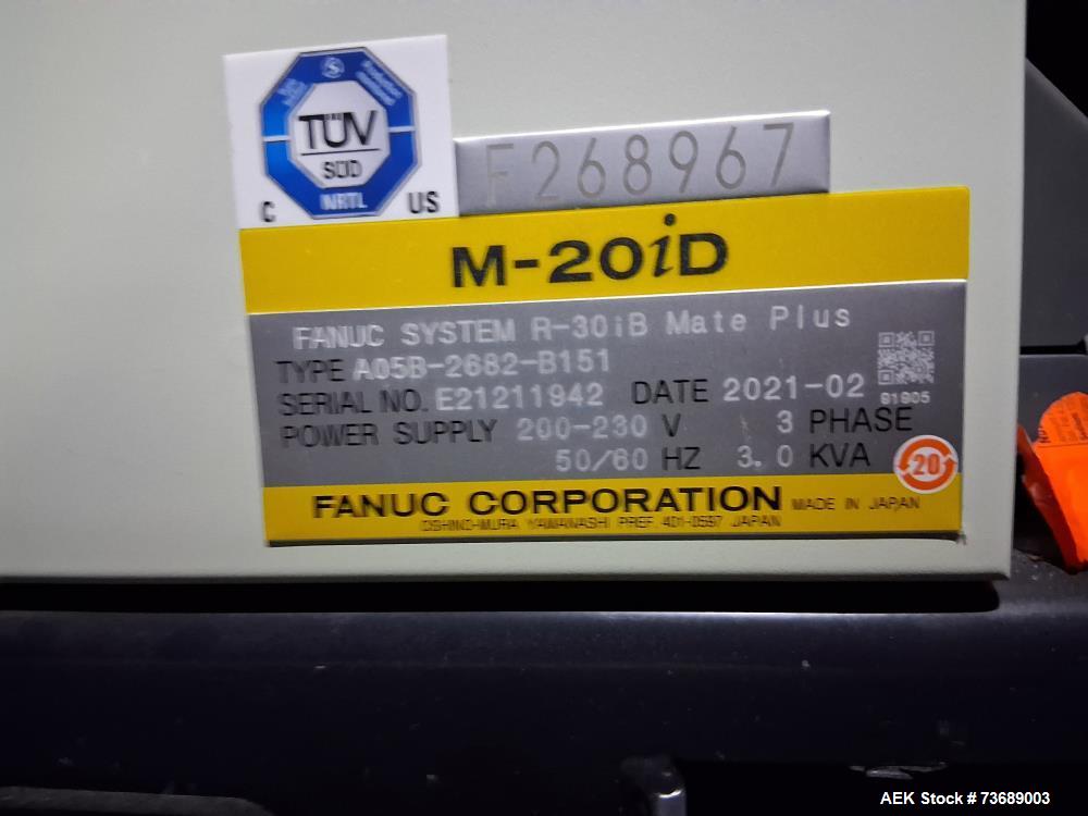 Used AWR Automatic Machine Tending Robotic Cell Model DC-2 with Fanuc M-20iD/25 Robot – Automated CNC Machine Loading System