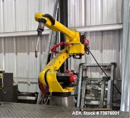 Used FANUC ARC Mate 120iC Robotic Arc Welding System with Lincoln Electric Power Wave i400