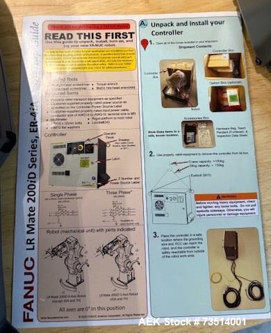 Fanuc ER-4iA Teaching Robot (Used, 2023, ~10 h Run Time)