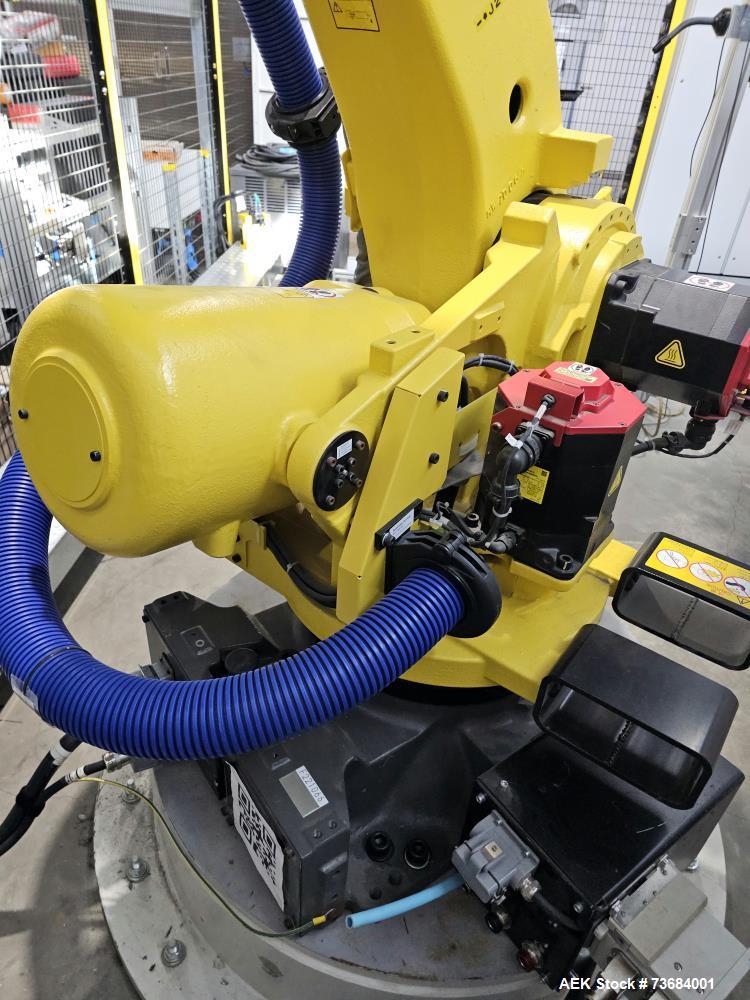 Used Fanuc R-2000iC/210F Heavy Payload 6-Axis Industrial Robot with R-30iB Controller & Welding Gun