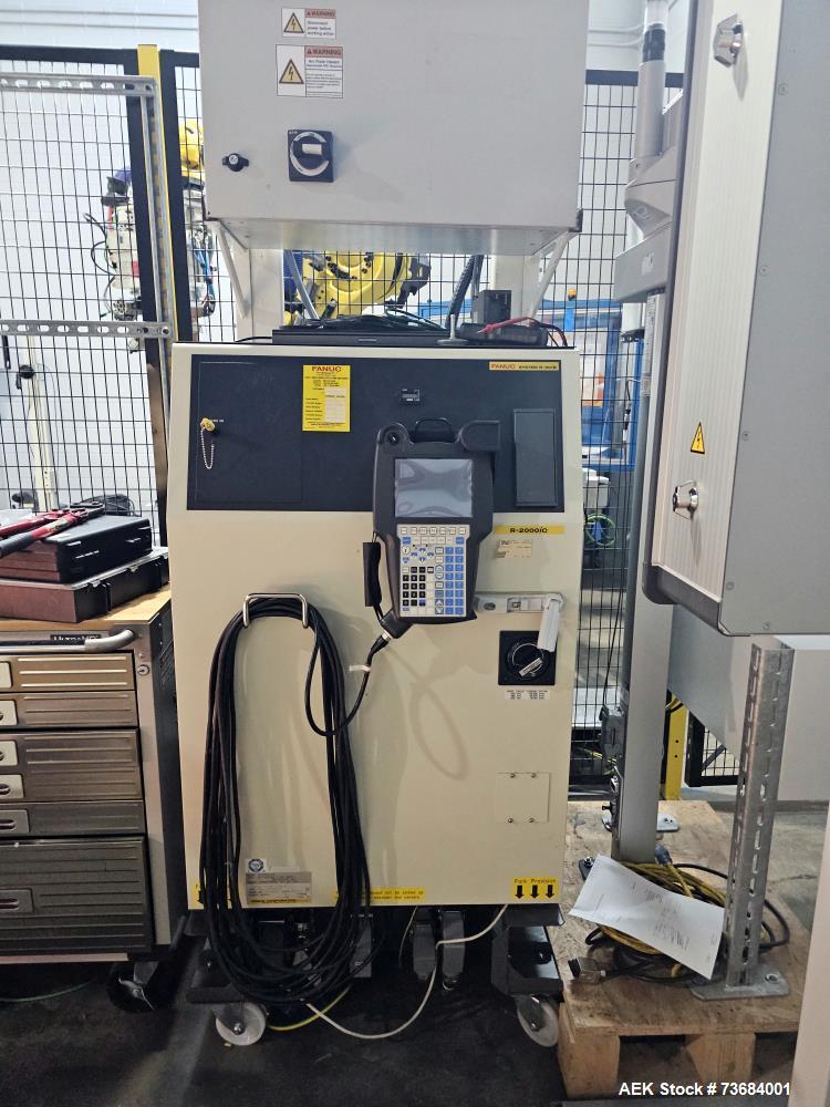 Used Fanuc R-2000iC/210F Heavy Payload 6-Axis Industrial Robot with R-30iB Controller & Welding Gun