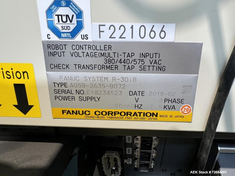 Used Fanuc R-2000iC/210F Heavy Payload 6-Axis Industrial Robot with R-30iB Controller & Welding Gun