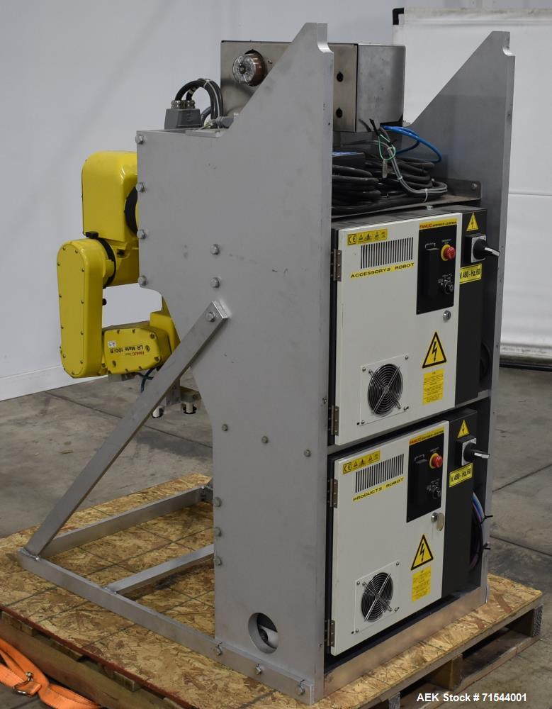 Used FANUC LR Mate 100iB Industrial Robots Set of 2 with Controllers