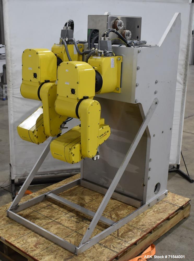 Used FANUC LR Mate 100iB Industrial Robots Set of 2 with Controllers