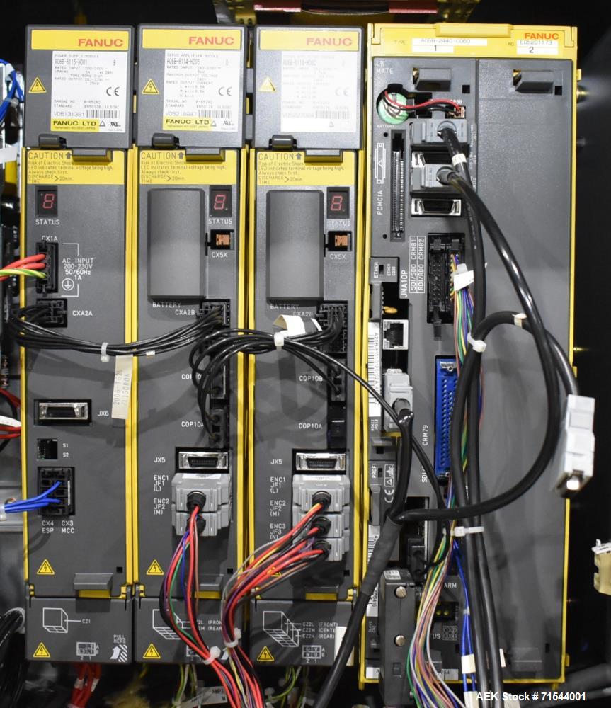 Used FANUC LR Mate 100iB Industrial Robots Set of 2 with Controllers