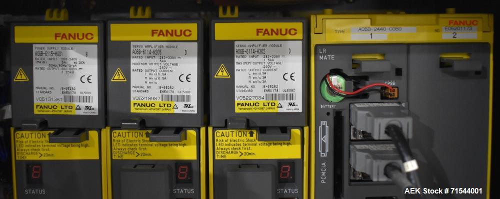 Used FANUC LR Mate 100iB Industrial Robots Set of 2 with Controllers