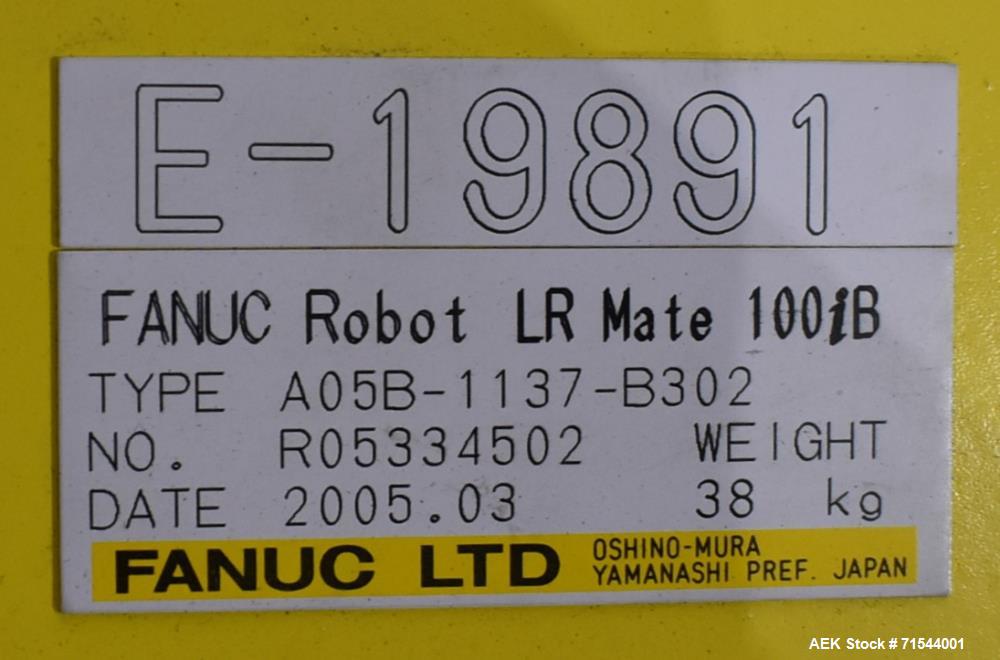 Used FANUC LR Mate 100iB Industrial Robots Set of 2 with Controllers
