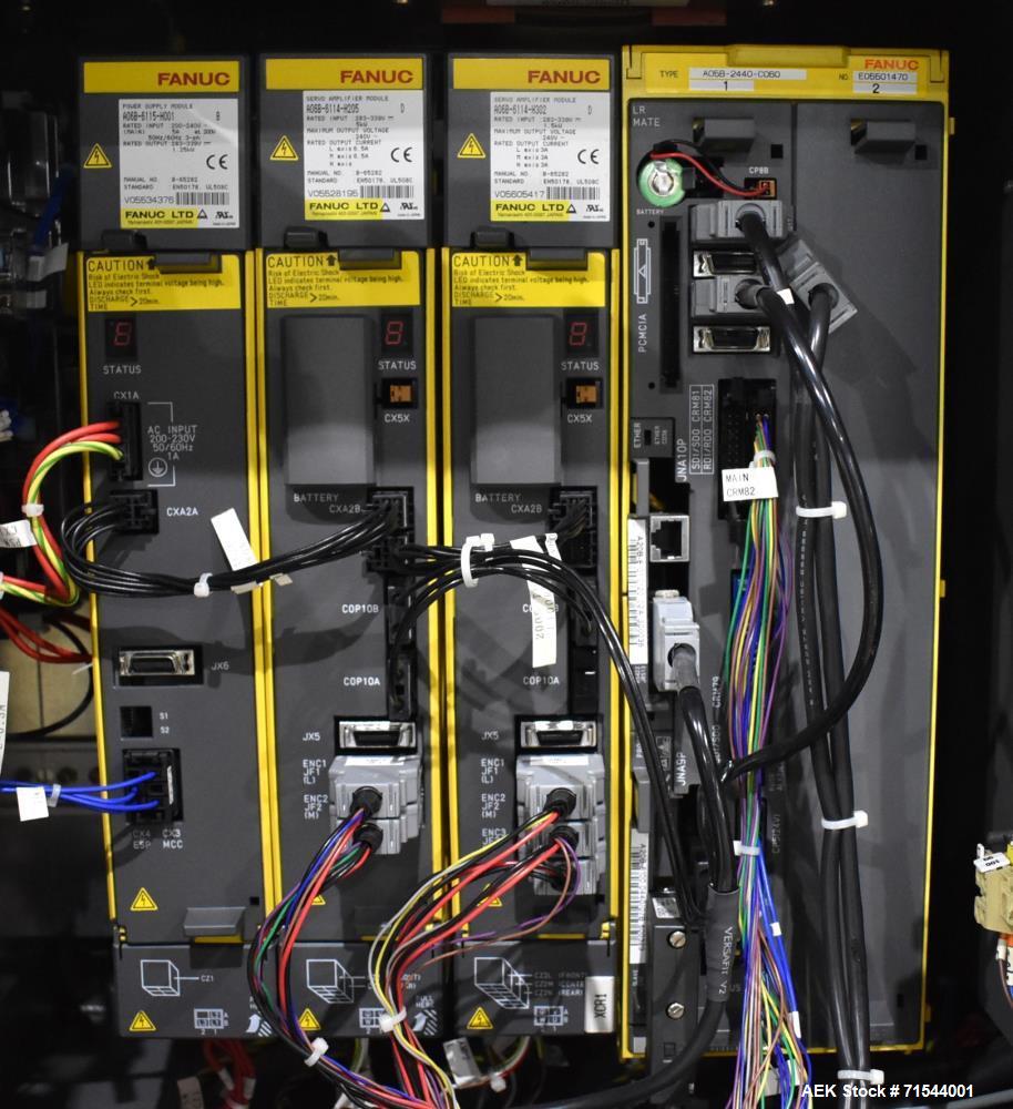 Used FANUC LR Mate 100iB Industrial Robots Set of 2 with Controllers