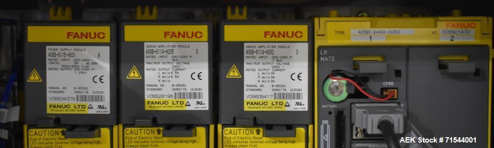 Used FANUC LR Mate 100iB Industrial Robots Set of 2 with Controllers