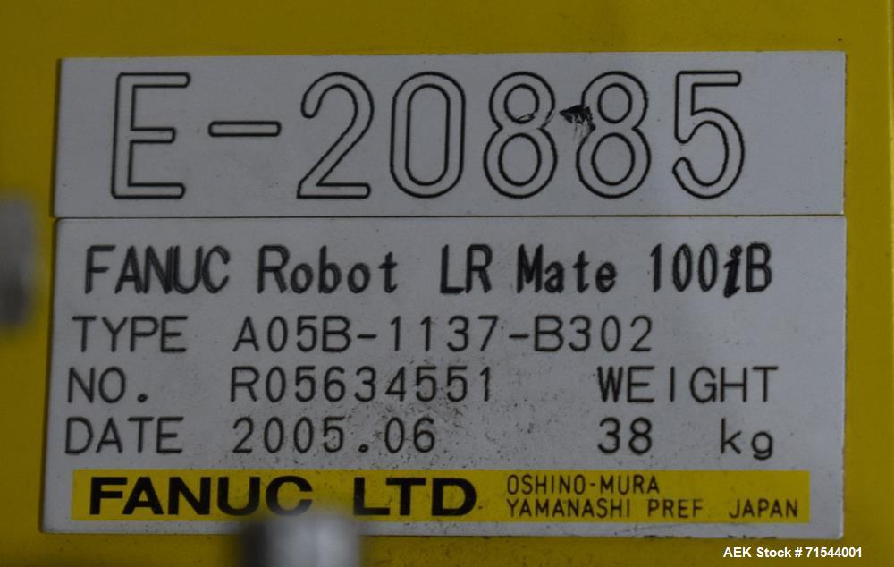 Used FANUC LR Mate 100iB Industrial Robots Set of 2 with Controllers