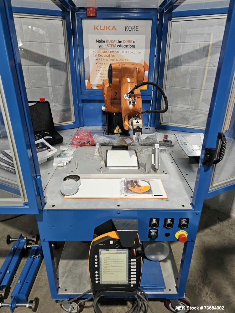 Used KUKA RP KR 6 R700 Mobile Robotic Training Cell with KR C4 Compact Controller & Educational Package