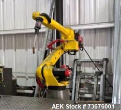 Used FANUC ARC Mate 120iC Robotic Arc Welding System with Lincoln Electric Power Wave i400