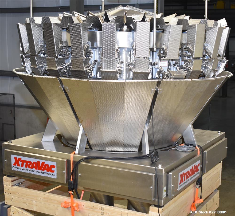Used XtraVac Multihead Combination Scale, Model AC-6B 24-2C.