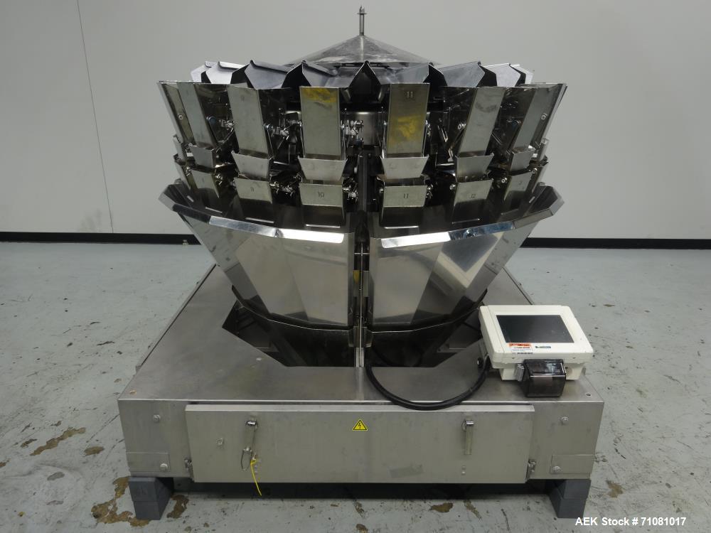 Used- Ishida Model CCW-DZ-220W-D/20-WP, 20 Head Computer Weigher